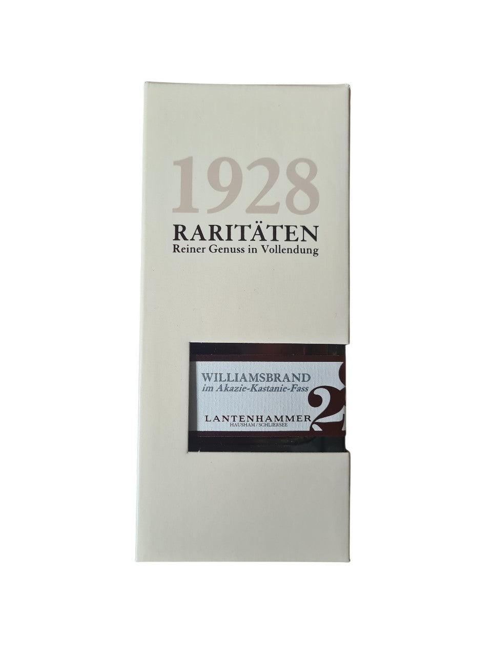 RARITÄT 1928 Williamsbirnenbrand gelagert im Akazien- & Kastanienholzfass 43%