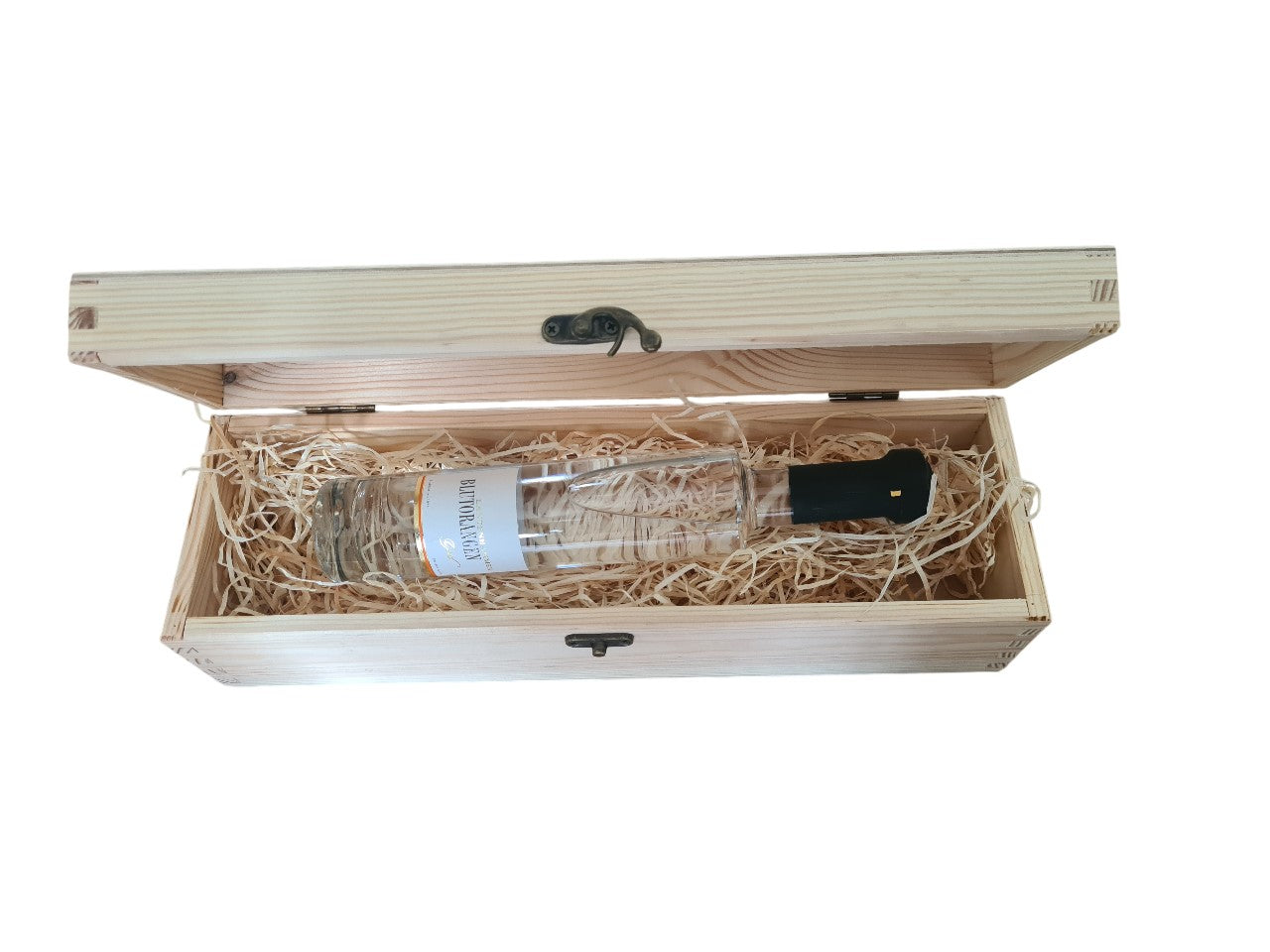 Holzbox mit Klappdeckel und Blutorangengeist in Bio-Qualität