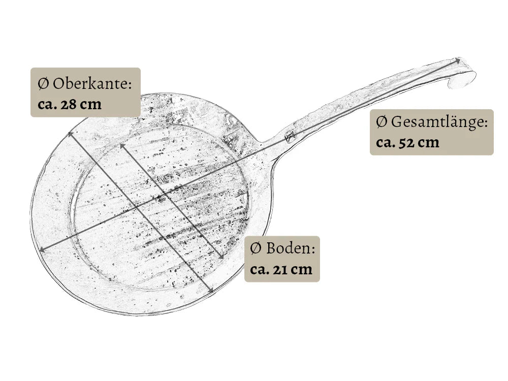 Waidler-Pfanne mit Griff 32 cm