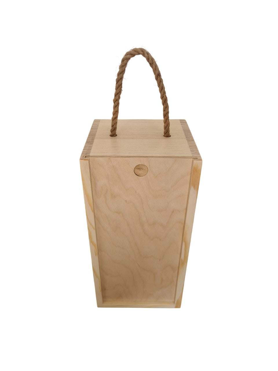 Apothekerflasche Fruchtwein Heidelbeer mit Holzbox und Tragekordel