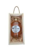 Apothekerflasche Fruchtwein Met-Honigwein mit Holzbox und Tragekordel