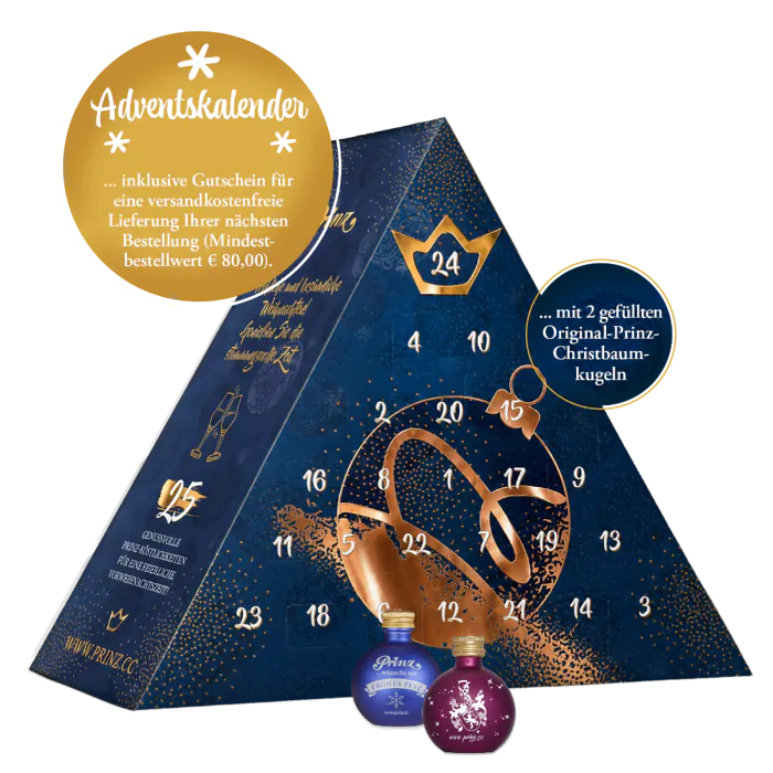 Prinz Adventskalender Klassik Königsblau 2026