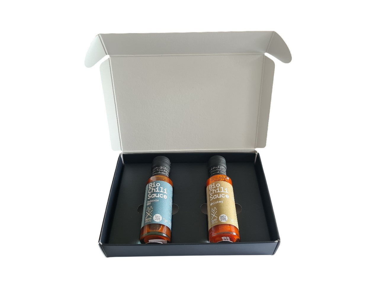 2er Box "Dankeschön" mit Bio-Chilisauce „Pedacola-BBQ“ und "Whiskey"