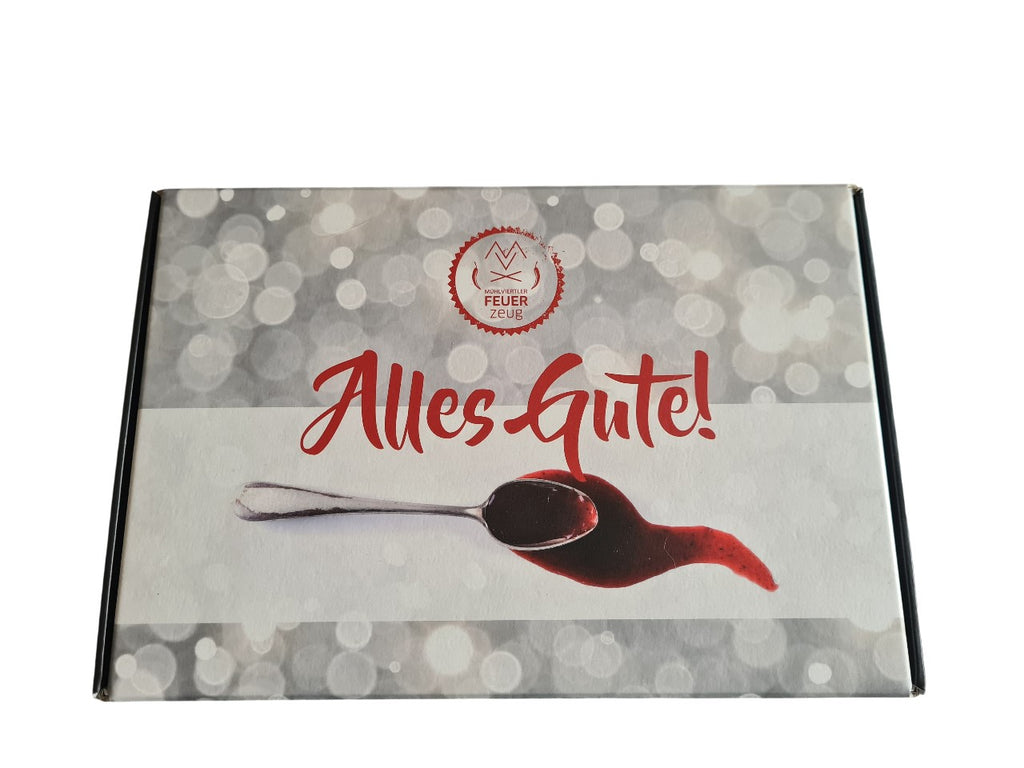 2er Box "Alles Gute" mit Bio-Chilisauce „Pur Habanero“ und Bhut Jolokia
