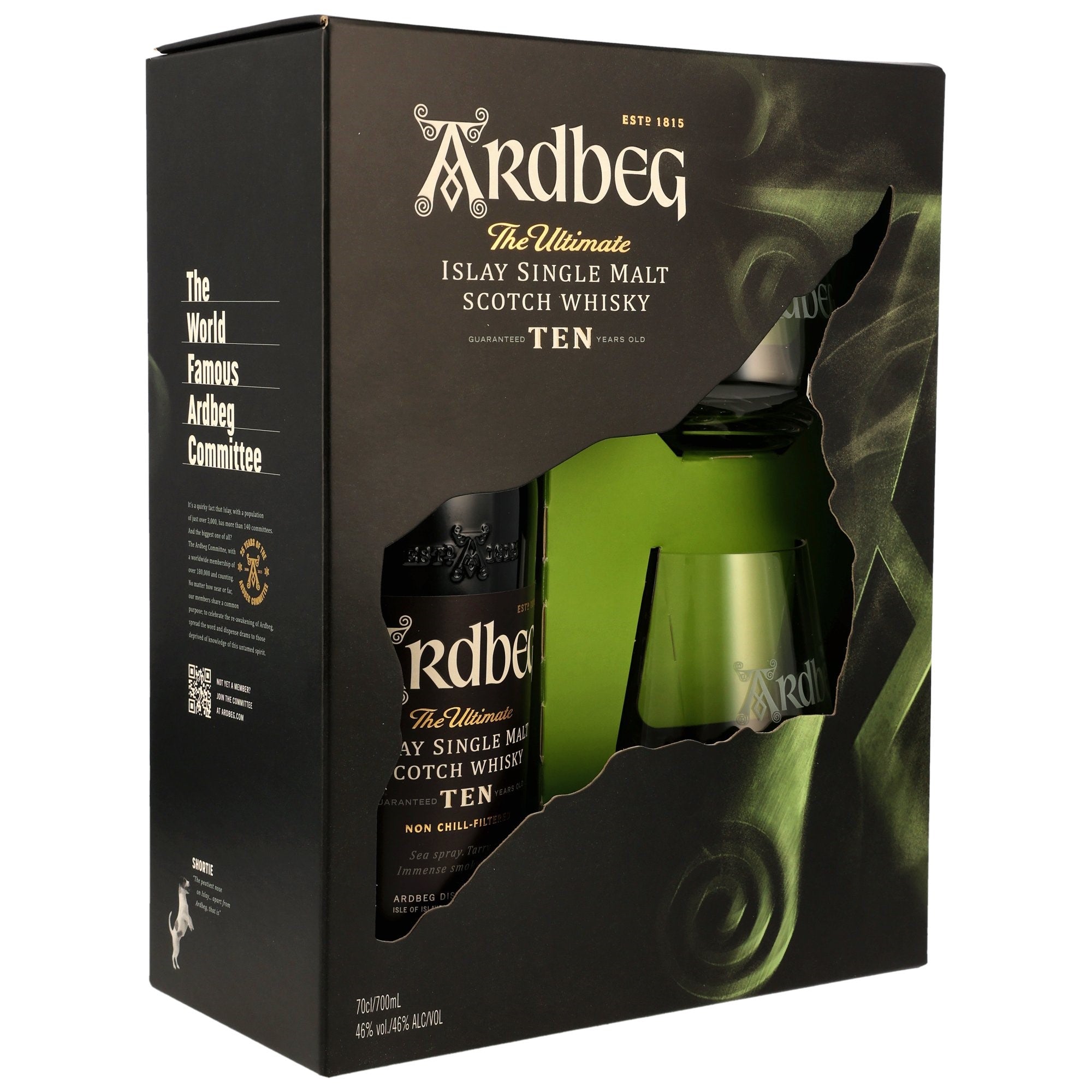 Ardbeg Ten 10 Jahre Scotch Single Malt Whisky + 2 Gläser