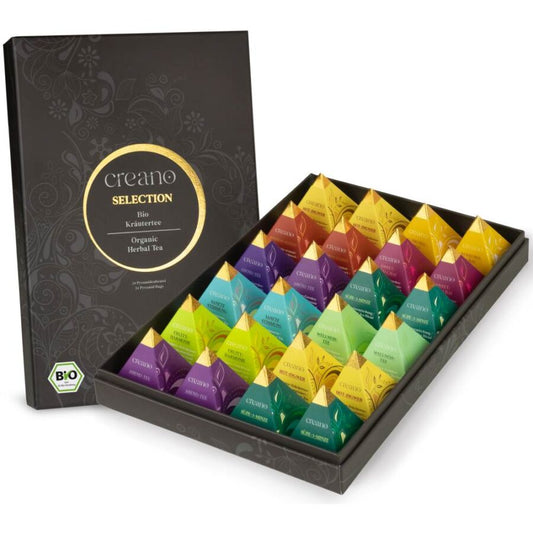 Bio Kräutertee 24er Pyramiden Geschenkset ORGANIC HERBAL TEA