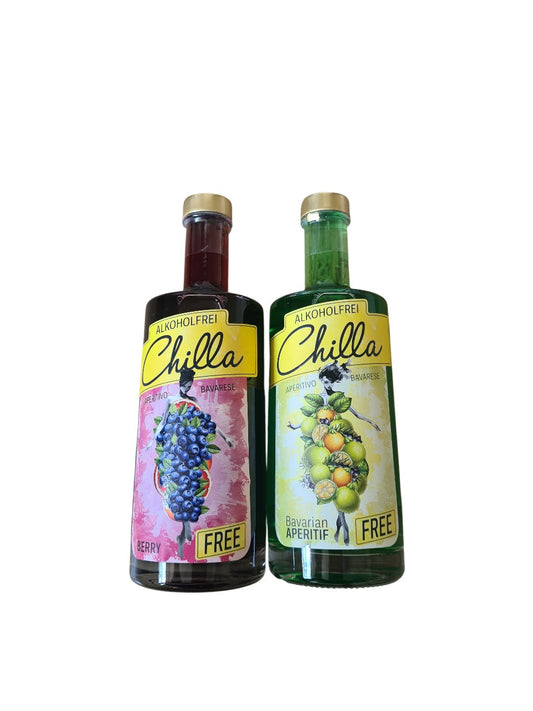 CHILLA BERRY FREE Aperitivo alkoholfrei und Chilla FREE alkoholfrei