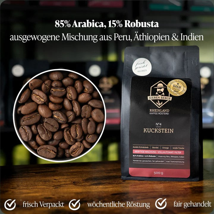 N°4 Kuckstein - perfekte Balance für Vollautomat & Filterkaffee