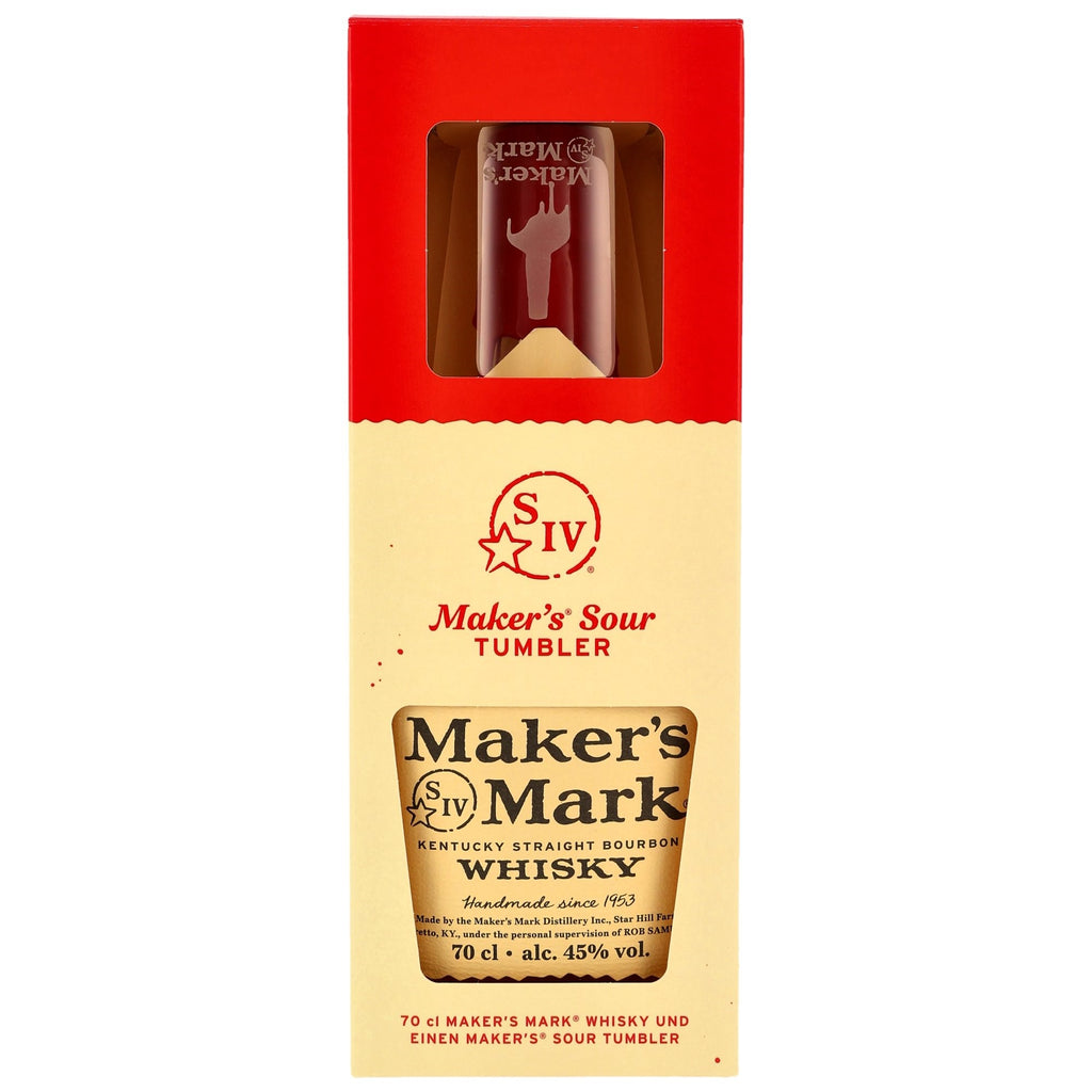 Makers Mark Bourbon Whisky mit Glas