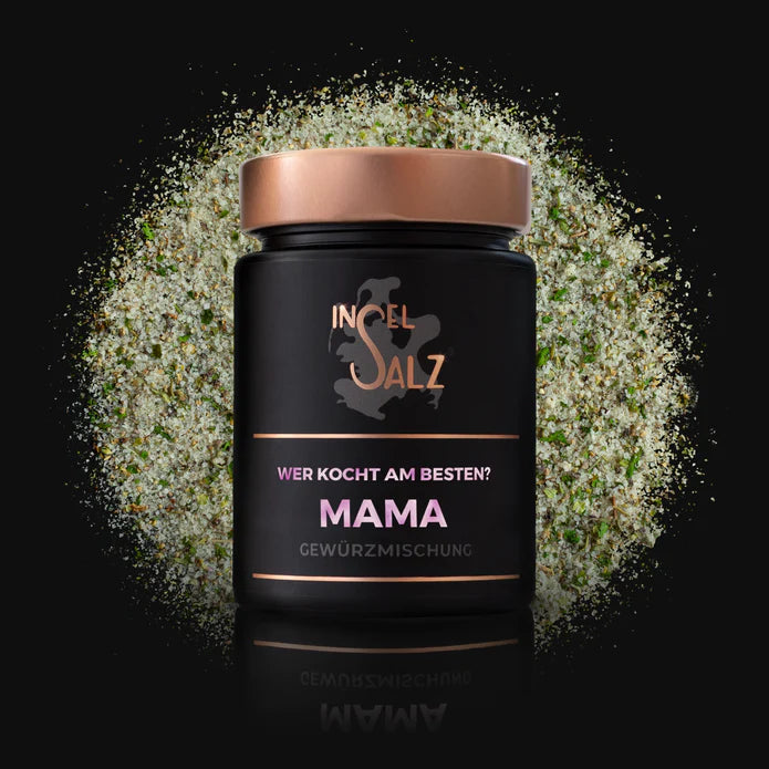 Geschenk Holzbox mit 3 Gewürzmischungen Danke, Mama, Papa und 2x Weine