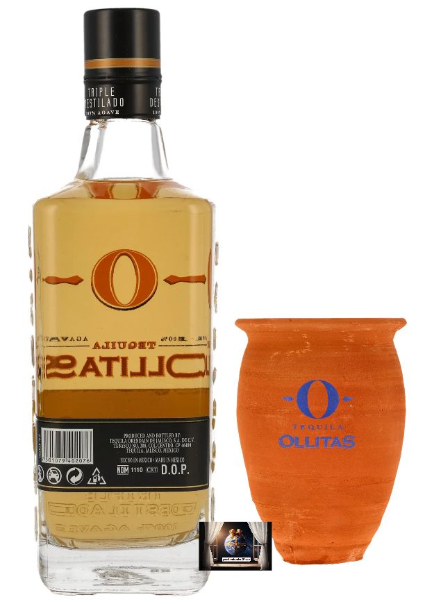 Geschenkset Ollitas Tequila Reposado 100% Agave incl. Tonkrug