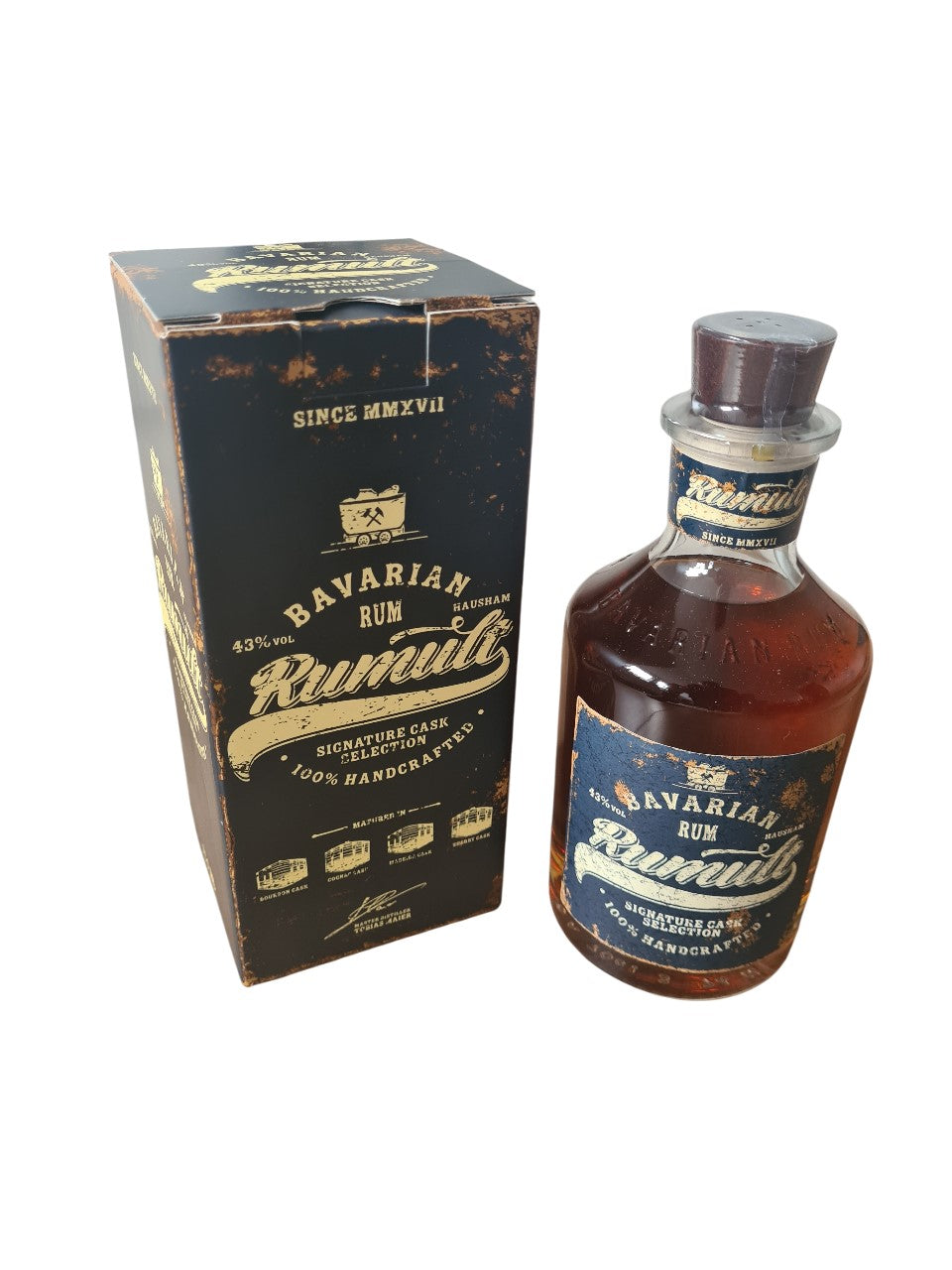 Yacht Karaffe / Decanter 1000 ml und RUMULT Signature Cask Selection 43%
