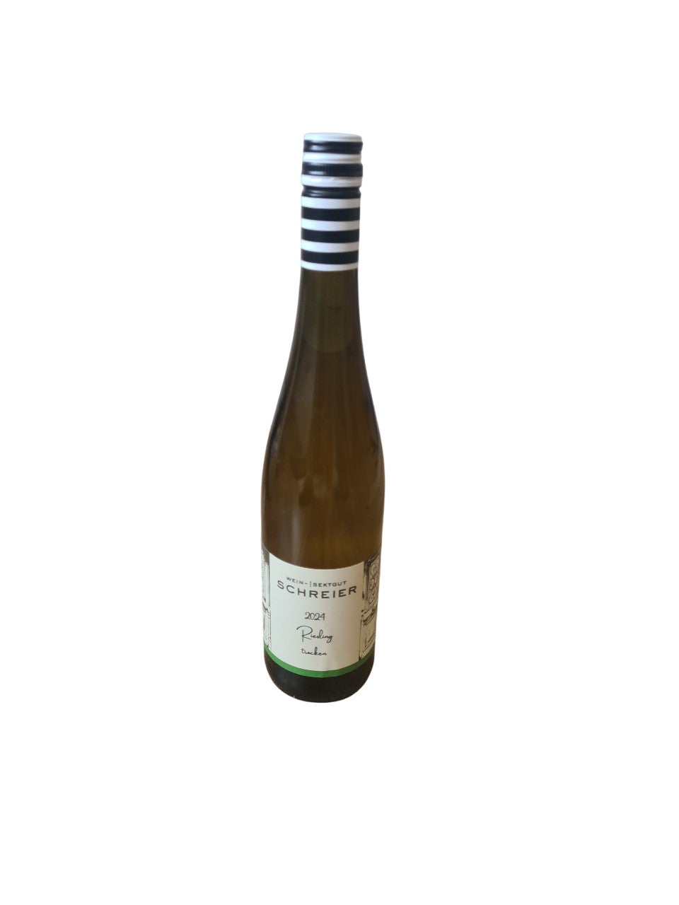 Holzbox mit Klappdeckel incl. Riesling 2024 und Grauer Burgunder 2024