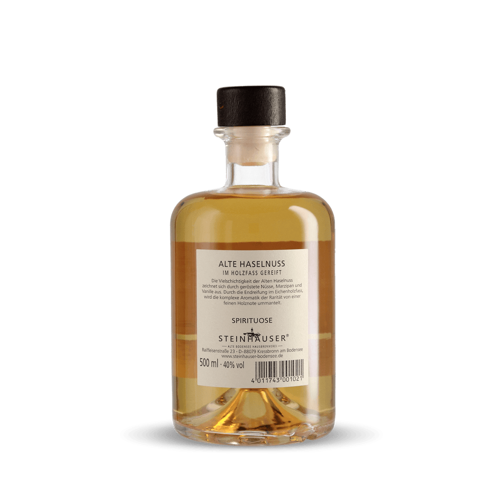 Geschenk Steinhauser Bodensee Alte Haselnuss im Holzfass gereift incl. Holzbox