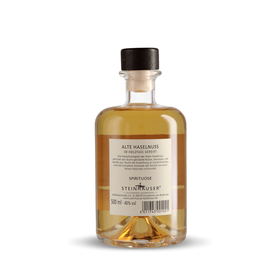 Geschenk Steinhauser Bodensee Alte Haselnuss im Holzfass gereift incl. Holzbox