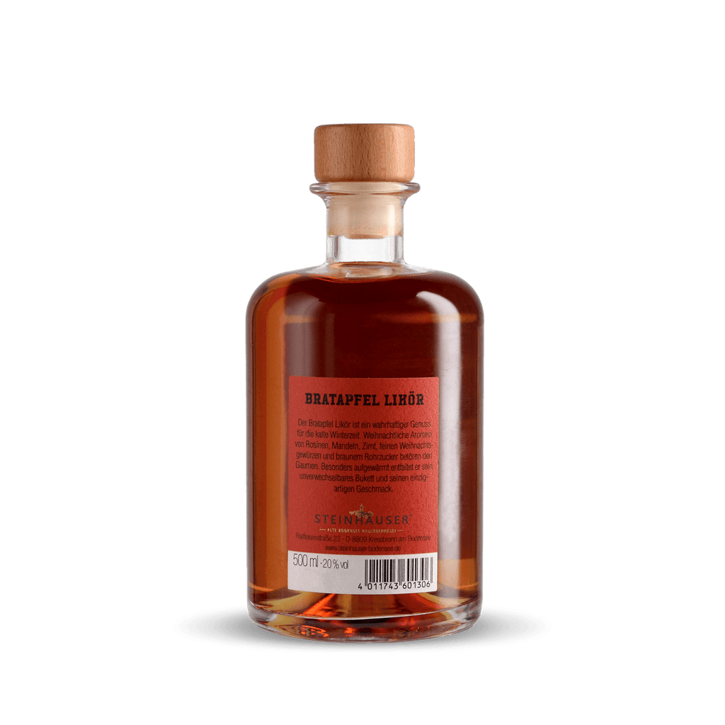 Steinhauser Bratapfel Likör in der Apothekerflasche