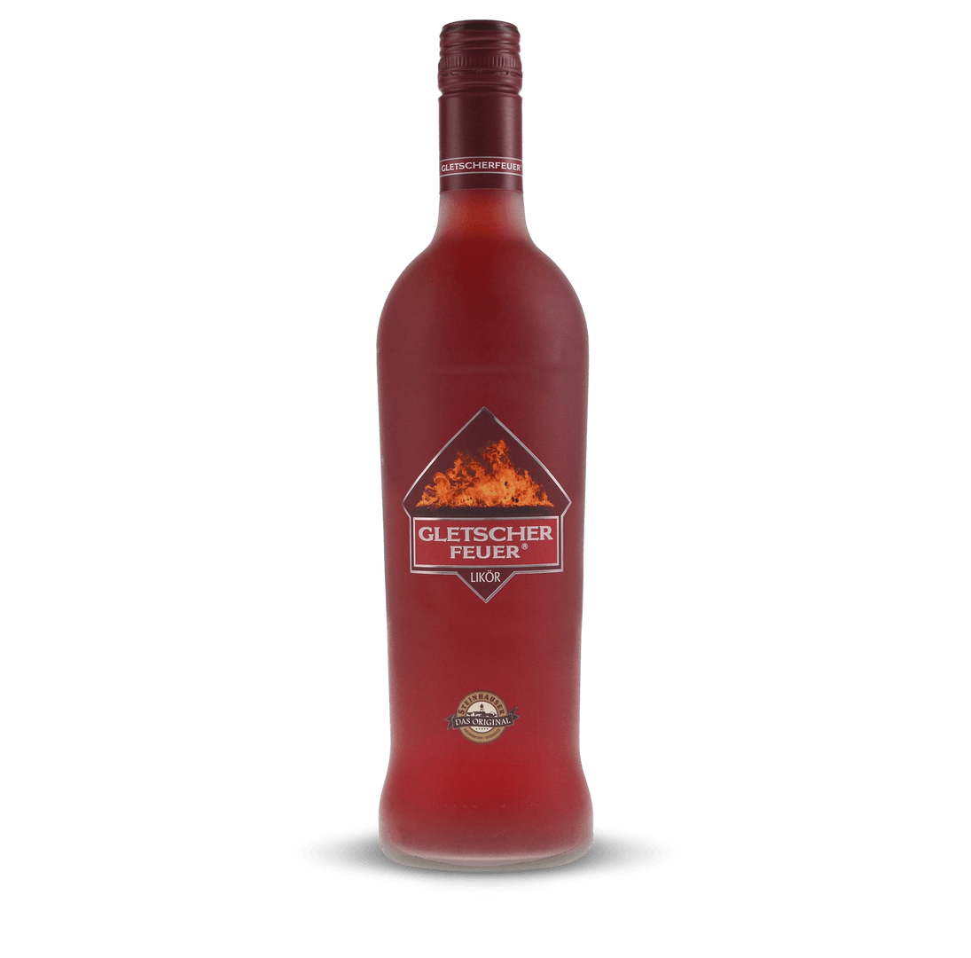 Gletscherfeuer Schoko - Chili Likör in einer Holzbox mit Verschluss