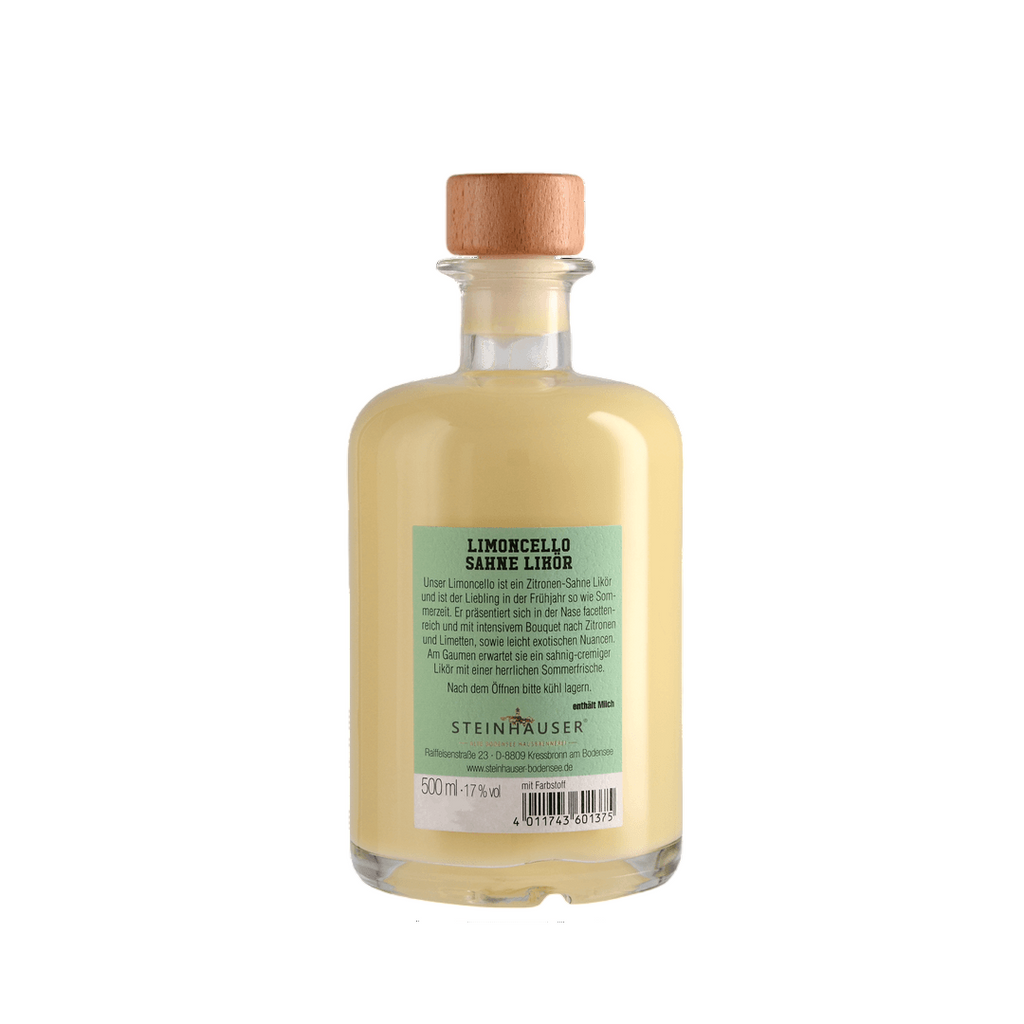 Limoncello in einer Holzbox mit Verschluss
