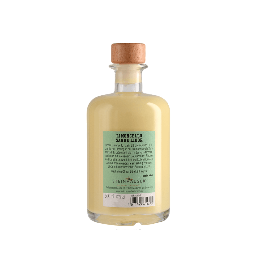 Limoncello in einer Holzbox mit Verschluss