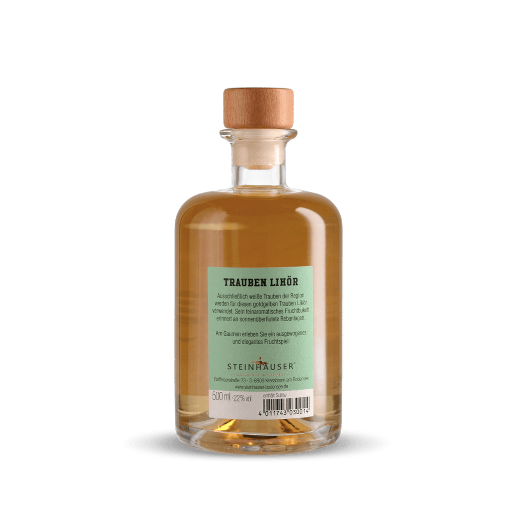 Steinhauser Trauben Likör in der Apothekerflasche