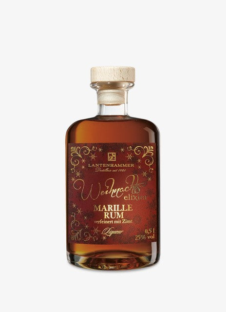 Weihnachtselixier - Marille Rum Liqueur verfeinert mit Zimt 25%-limitierte Flaschen