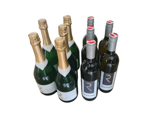 Wein und Sekt Paket 5 Brut Sekt 5 Welschriesling 2024