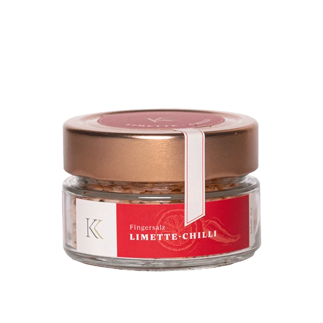 Fingersalz Limette – Chilli im Glas 70g