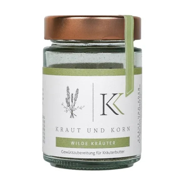 Holzbox mit Tragekordel und 3 Gewüzen (Wilde Kräuter, Pasta la Vista, Pizzaparty)