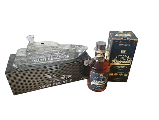 Yacht Karaffe / Decanter 1000 ml und RUMULT Signature Cask Selection 43%